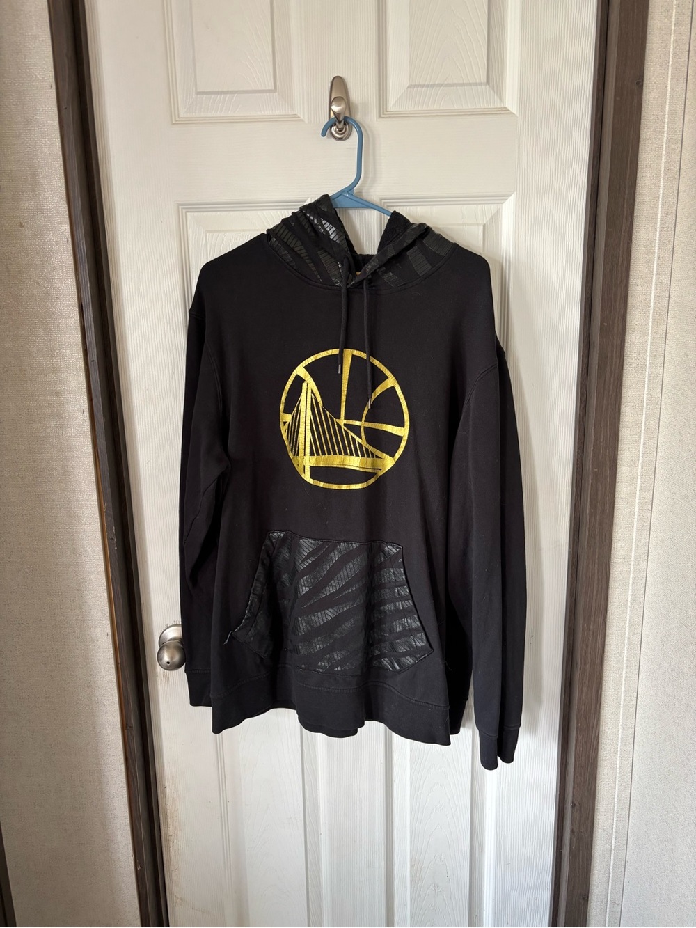 LIMITED EDITION Golden State Warriors adidas Black Hoodie with Gold Trim